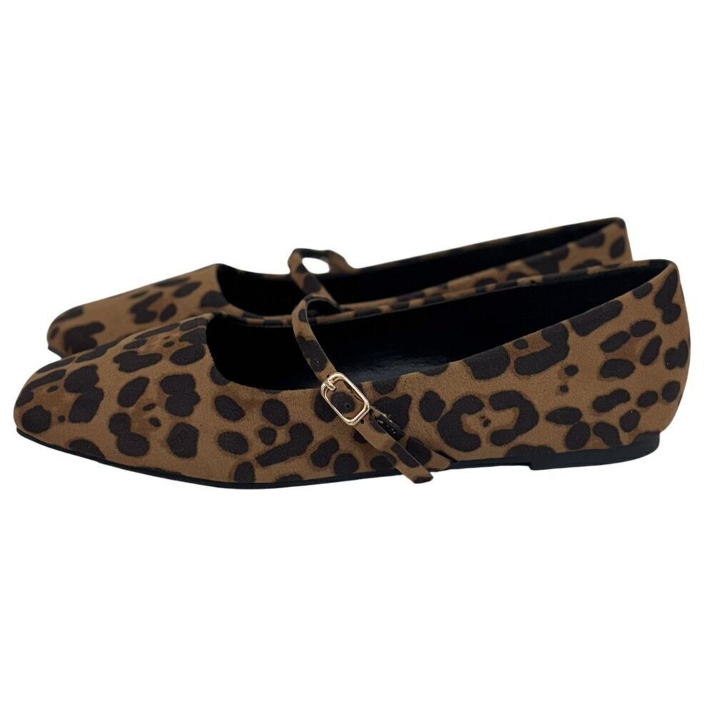 OLIVIA FERGUSON / Ballerina / Leopard Print / Mary Jane / Flat - Picture 3 of 10